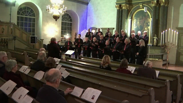 Julmusik med Falbygdens manskör från Floby kyrka