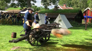 Salut av SHIR efter avtäckning av minnesplakett