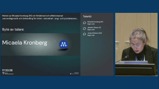 19. Motion om AI i cancerdiagnostik och behandling