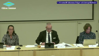 7 Eventuellt inkomna frågor och interpellationer