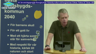 10. Investeringsprojekt Energisystem Västerbyverket och borgensram Götene Vatten & Värme AB
