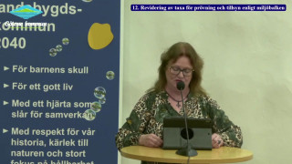 12. Revidering av taxa för prövning och tillsyn enligt miljöbalken