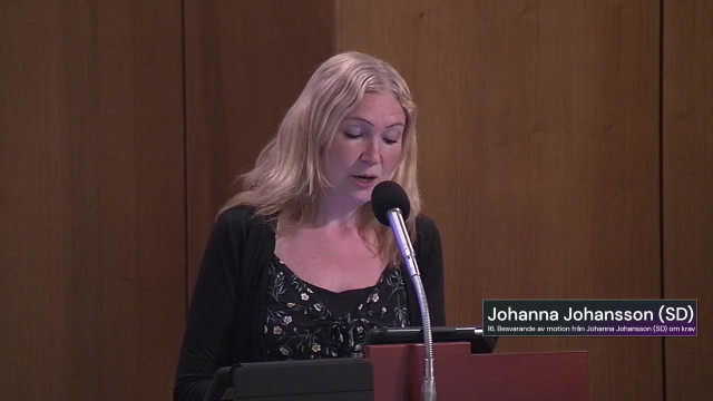 16. Motion om belastningsregister inom äldreomsorg och LSS