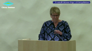 7. Eventuellt inkomna frågor och interpellationer
