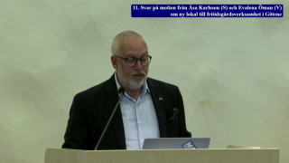 11. Svar på motion