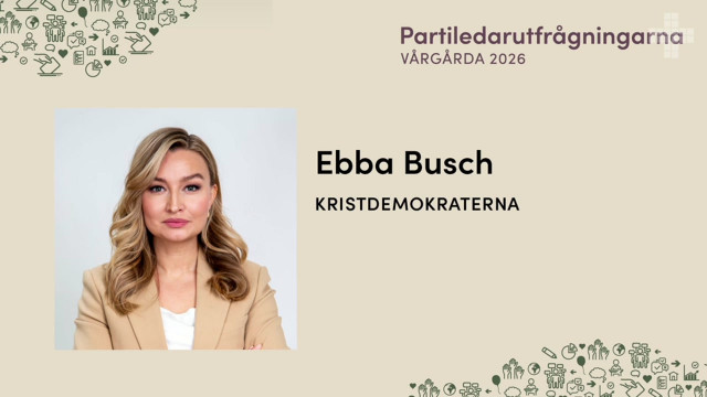 Ebba Busch - Kristdemokraterna | Partiledarutfrågningarna