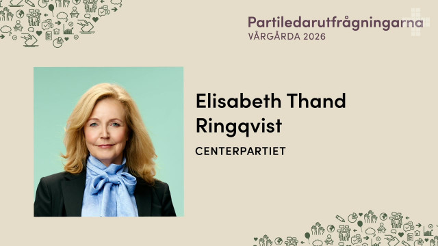 Elisabeth Thand Ringqvist - Centerpartiet | Partiledarutfrågningarna