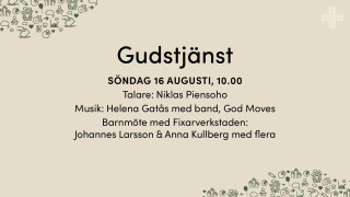 Gudstjänst 16 aug