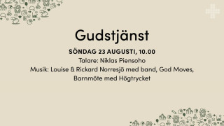 Gudstjänst 23 aug