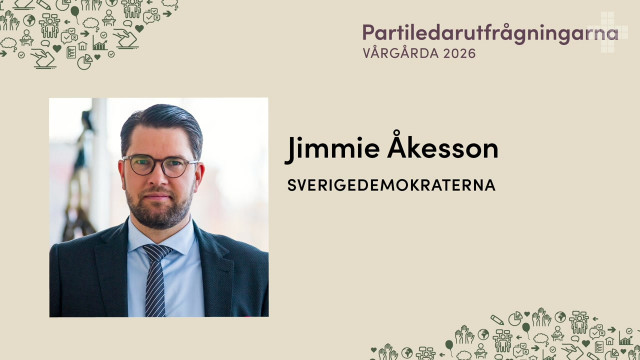 Jimmie Åkesson - Sverigedemokraterna | Partiledarutfrågningarna