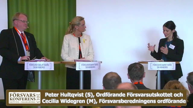 Peter Hultqvist och Cecillia Widegren