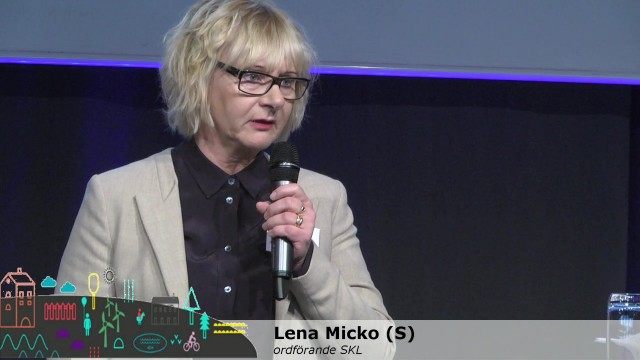 Lena Micko (S), ordförande SKL