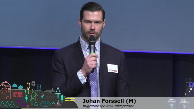 Johan Forssell (M), migrationspolitisk talesperson Moderaterna
