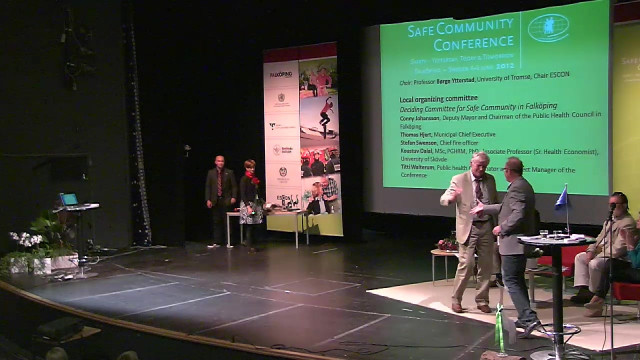 Words of thanks and the ceremony by Conny Johansson