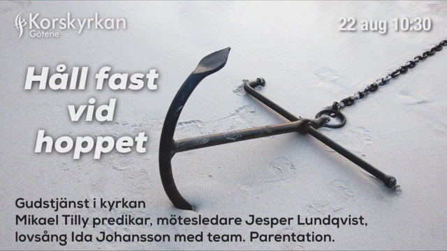 Håll fast vid Hoppet 22 aug. 2021