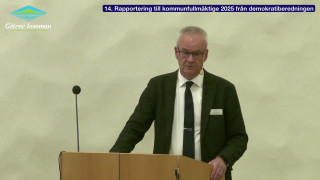 14. Rapportering till kommunfullmäktige 2025 från demokratiberedningen