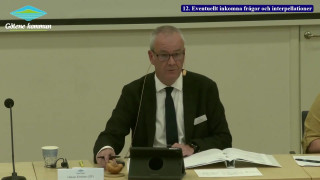 12. Eventuellt inkomna frågor och interpellationer