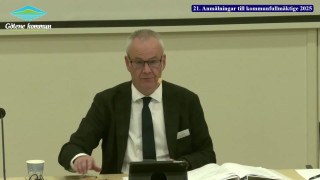 21. Anmälningar till kommunfullmäktige 2025