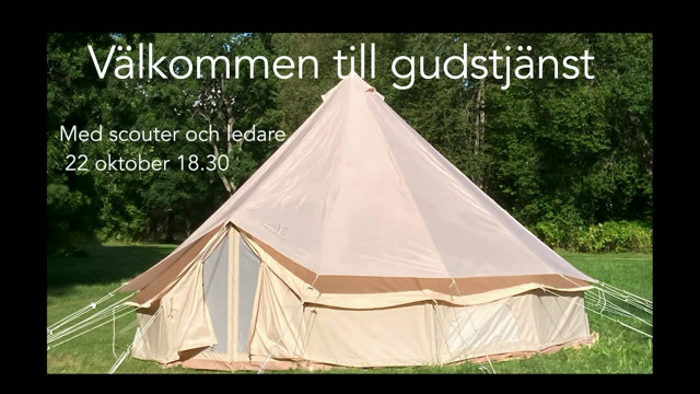 Gudstjänst 22 oktober - Erik Hällgren och Scouter