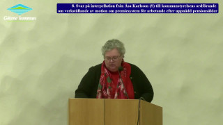 8. Svar på interpellation från Åsa Karlsson (S)