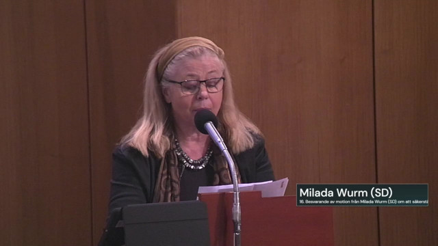 16. Besvarande av motion om politisk och religiös neutralitet