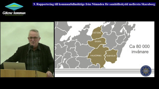9. Rapportering till kommunfullmäktige från Nämnden för samhällsskydd mellersta Skaraborg