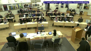 11. Antal ledamöter och andel ersättare i kommunfullmäktige