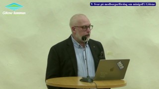 9. Svar på medborgarförslag om minigolf i Götene