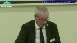 12. Reglemente för kommunstyrelsen från 2027-01-01