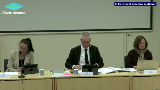 7. Eventuellt inkomna frågor och interpellationer
