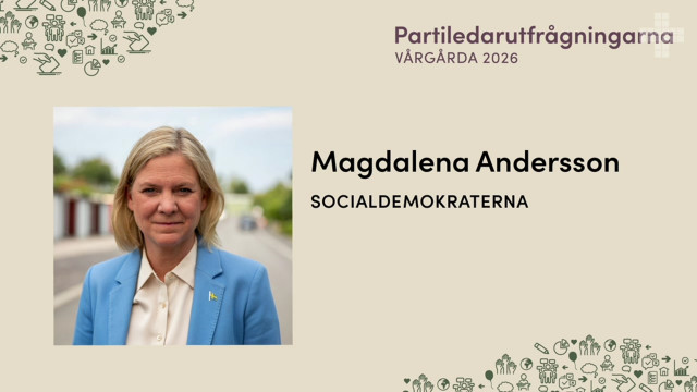 Magdalena Andersson - Socialdemokraterna | Partiledarutfrågningarna