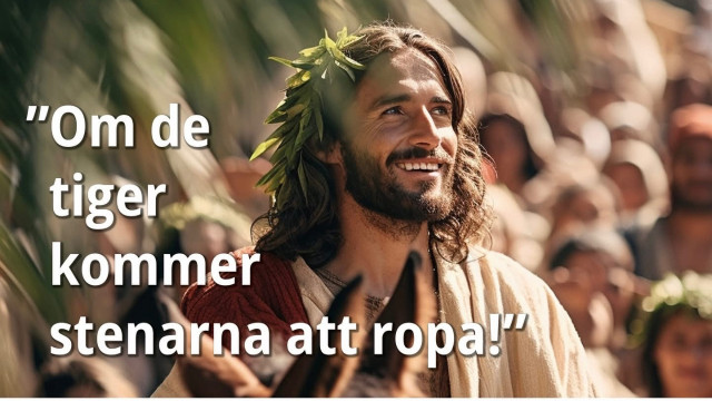 Om de tiger kommer stenarna att ropa