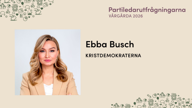 Ebba Busch - Kristdemokraterna | Partiledarutfrågningarna