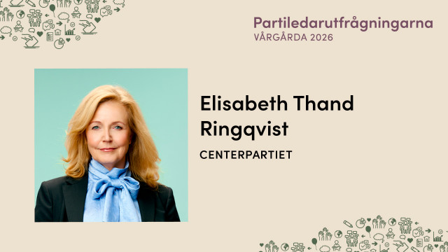 Elisabeth Thand Ringqvist - Centerpartiet | Partiledarutfrågnin